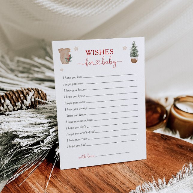 Deseos para el juego de Baby Shower para Navidades (Subido por el creador)