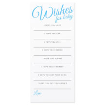 Deseos para el niño, azul, rayas, ducha de bebé