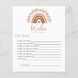 Deseos para la tarjeta de bebé, juego arco iris bo
