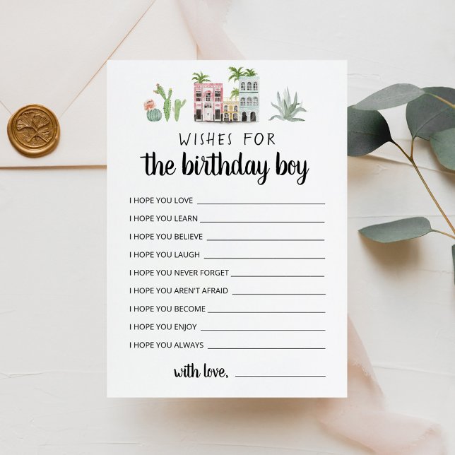 Deseos para la tarjeta de fiesta de cumpleaños del (Subido por el creador)