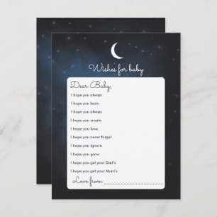 Deseos para la tarjeta de juego de Baby Shower