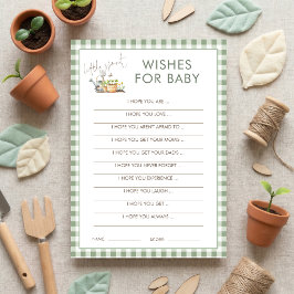 Deseos para la tarjeta Little Sprout de actividad 