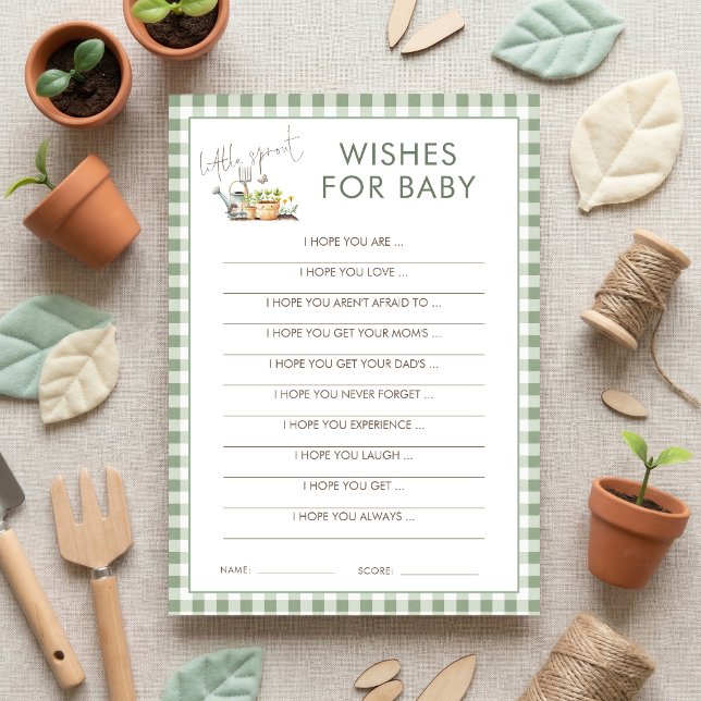 Deseos para la tarjeta Little Sprout de actividad  (Subido por el creador)