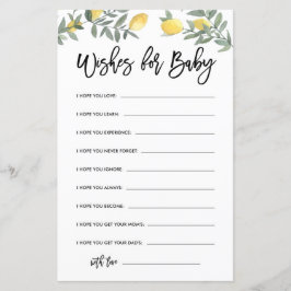 Deseos para tarjeta de bebé en la fiesta de Boho L