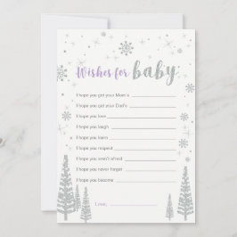 Deseos para tarjeta de bebé, juego Baby Shower Pur