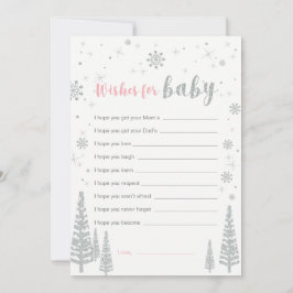 Deseos para tarjeta de bebé, juego de Baby Shower