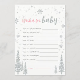 Deseos para tarjeta de bebé, juego de Baby Shower 