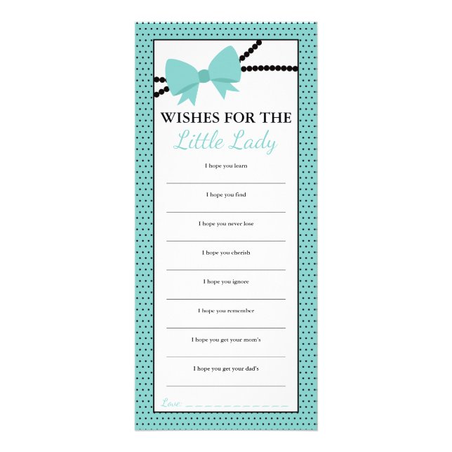 Deseos por la tarjeta de bebé, buenos deseos, pequ (Frente)