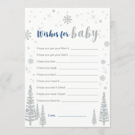 Deseos por tarjeta de bebé, juego de Baby Shower B