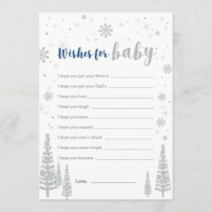 Deseos por tarjeta de bebé, juego de Baby Shower B