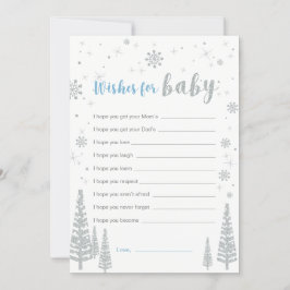 Deseos por tarjeta de bebé, juego de Baby Shower B