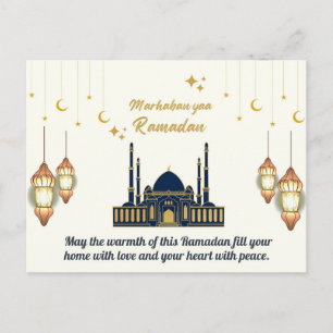 Deseos radiantes de Ramadán: una tarjeta postal si