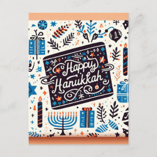 Deseos Radiantes: Feliz Tarjeta de Saludo Hanukkah