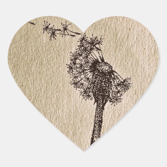 Deseos voladores Pegatinas de Dandelion (Anverso)