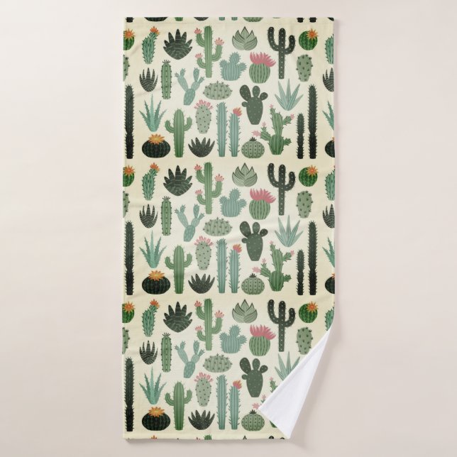 Desert Cactus Bonito (Toalla de baño)