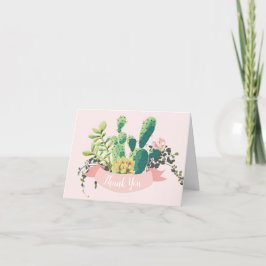 Desert Cactus Garden | Tarjeta de agradecimiento