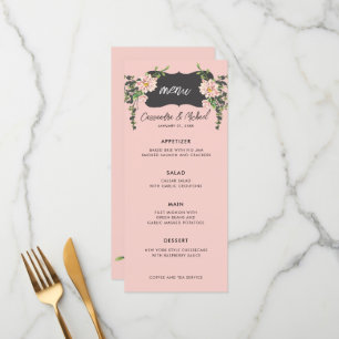 Desert Desert Bloom Menú Boda de 4 platos