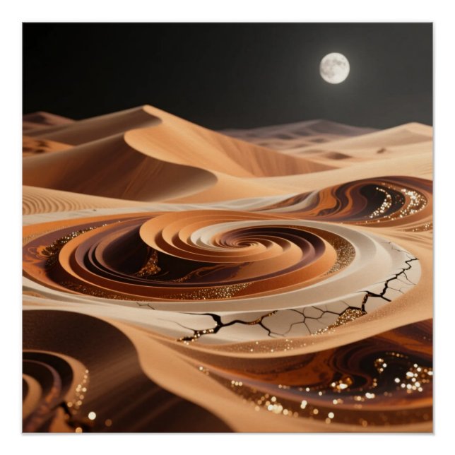 Desert Dunes Art Poster (Anverso)