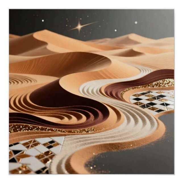 Desert Dunes Art Poster (Anverso)