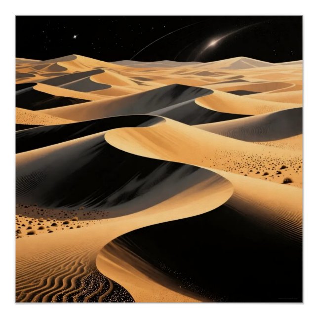 Desert Dunes Art Poster (Anverso)