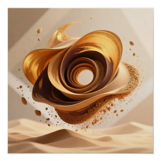 Desert Dunes Art Poster (Anverso)