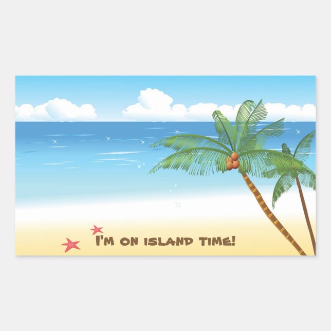 Desert Isle Pegatina (Anverso)