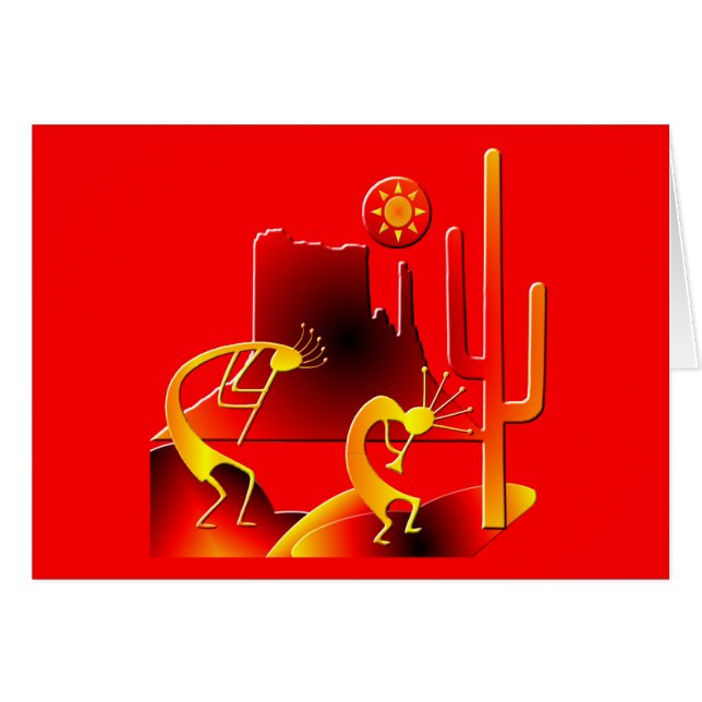 Desert Kokopelli (Anverso (Horizontal))