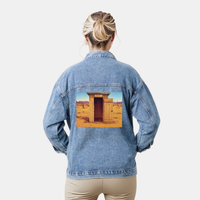 Desert Outhouse mujeres desniegan chaqueta (Modelo)