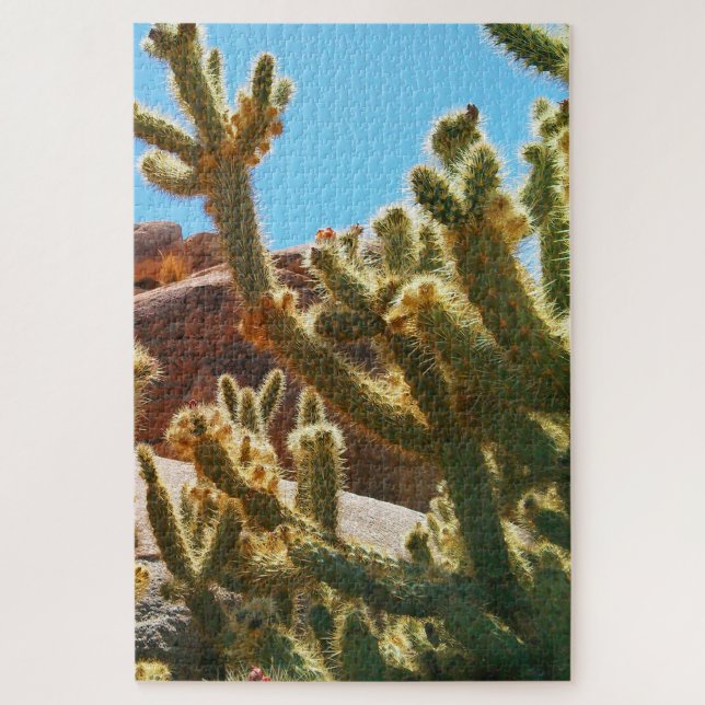 Desert Southwest Cholla Cactus Jigsaw Puzzle (Vertical)