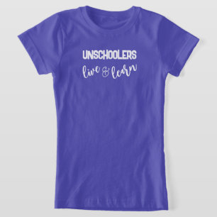 Desescolares viven y aprenden camisetas de niños