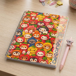 Desfile de Amigos Frutas | Cuaderno Personalizado 