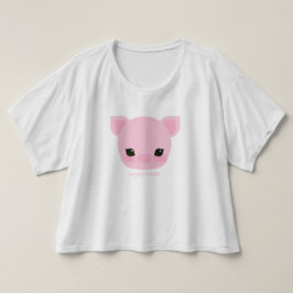 desfile de azúcar Buta-chan Women's Crop Top