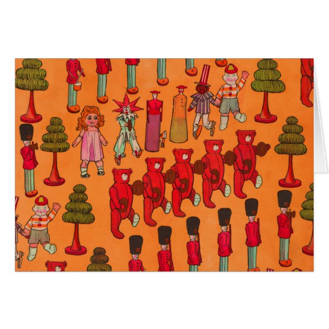 Desfile de juguetes navideños antiguos 1907 Revist (Anverso (Horizontal))