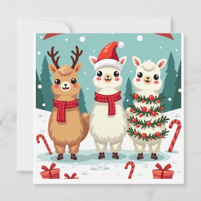 Desfile de Llamas de Navidad  (Anverso)