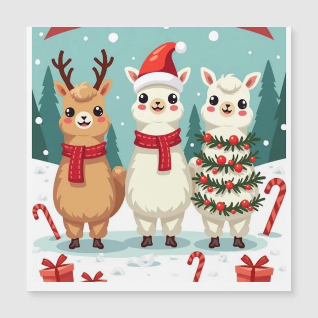 Desfile de llamas de Navidad  (Anverso)