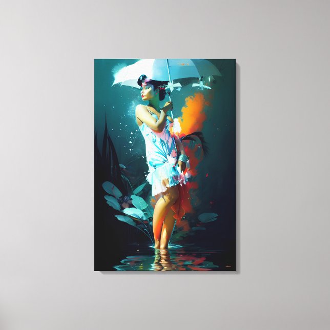 Desfile de lluvia - Arte de Ken Gage (Anverso)