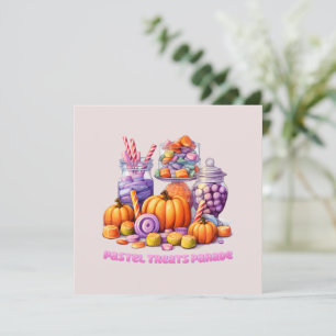 Desfile de pasteles - Vela y calabaza