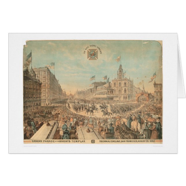 Desfile magnífico de los caballeros Templar (Anverso (Horizontal))
