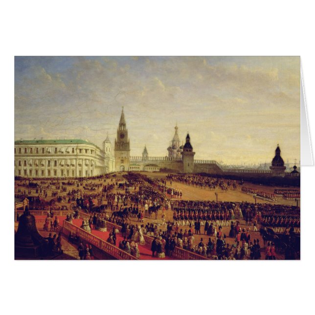 Desfile militar durante la coronación de Alexander (Anverso (Horizontal))