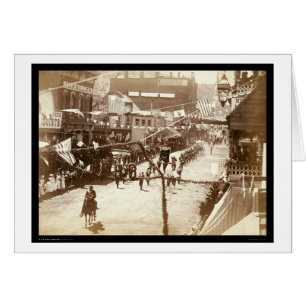 Desfile que celebra el ferrocarril SD 1888 de