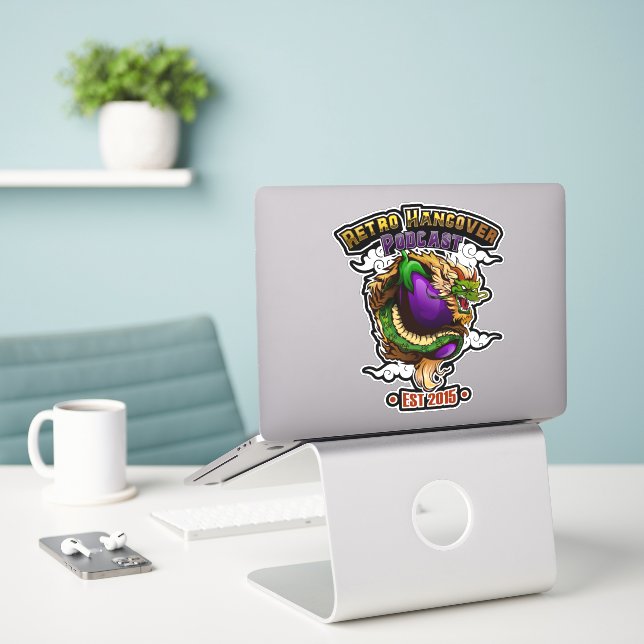 Desgarre el Pegatina del Vinilo Dragon de la plant (Ordenado portátil  en el escritorio)