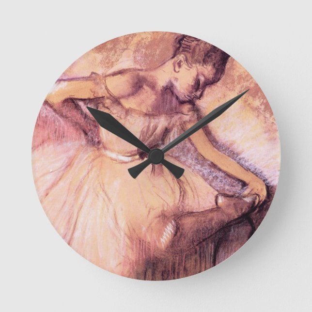 Desgasifique el reloj rosado de la bailarina (Anverso)