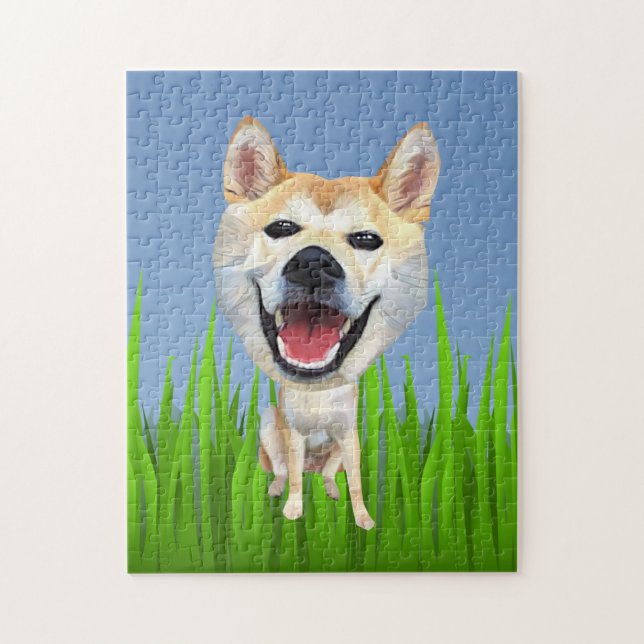 Desgraciado rompecabezas Shiba Inu 252 Piece (Vertical)
