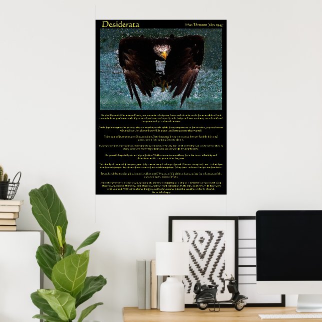 Desiderata Águila Por Posters De Agua (Oficina en casa)
