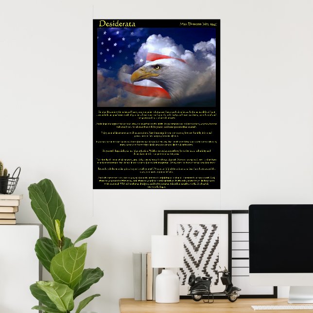 Desiderata Bald Eagle 2 Posters (Oficina en casa)