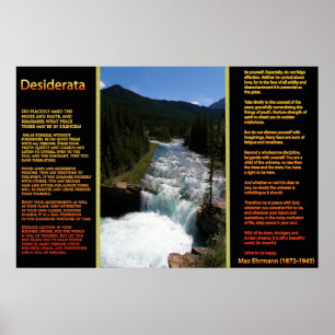 DESIDERATA Cascadas Naranjas Posters 8