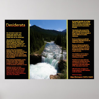 DESIDERATA Cascadas Naranjas Posters 8