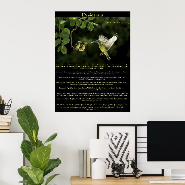 Desiderata Hummingbird Posters 3 (Oficina en casa)