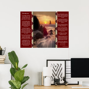 Desiderata Naranja Ocean Posters