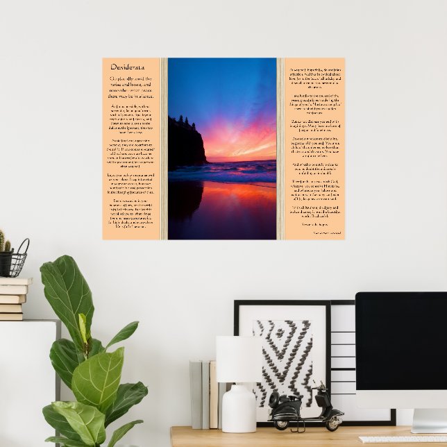 Desiderata Ocean Sky Scape Posters 2 (Oficina en casa)